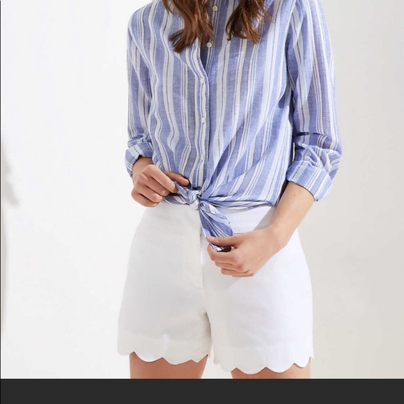 LOFT Pants - NWT Loft Riviera shorts white size 18